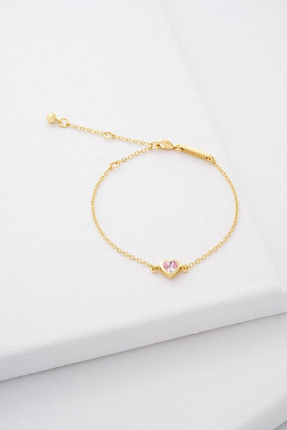 Hansa Crystal Heart Bracelet for Women