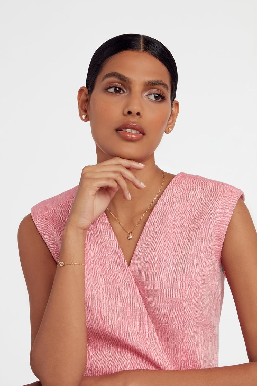 Hansa Crystal Heart Bracelet for Women