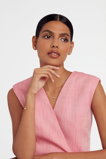 Hansa Crystal Heart Bracelet for Women