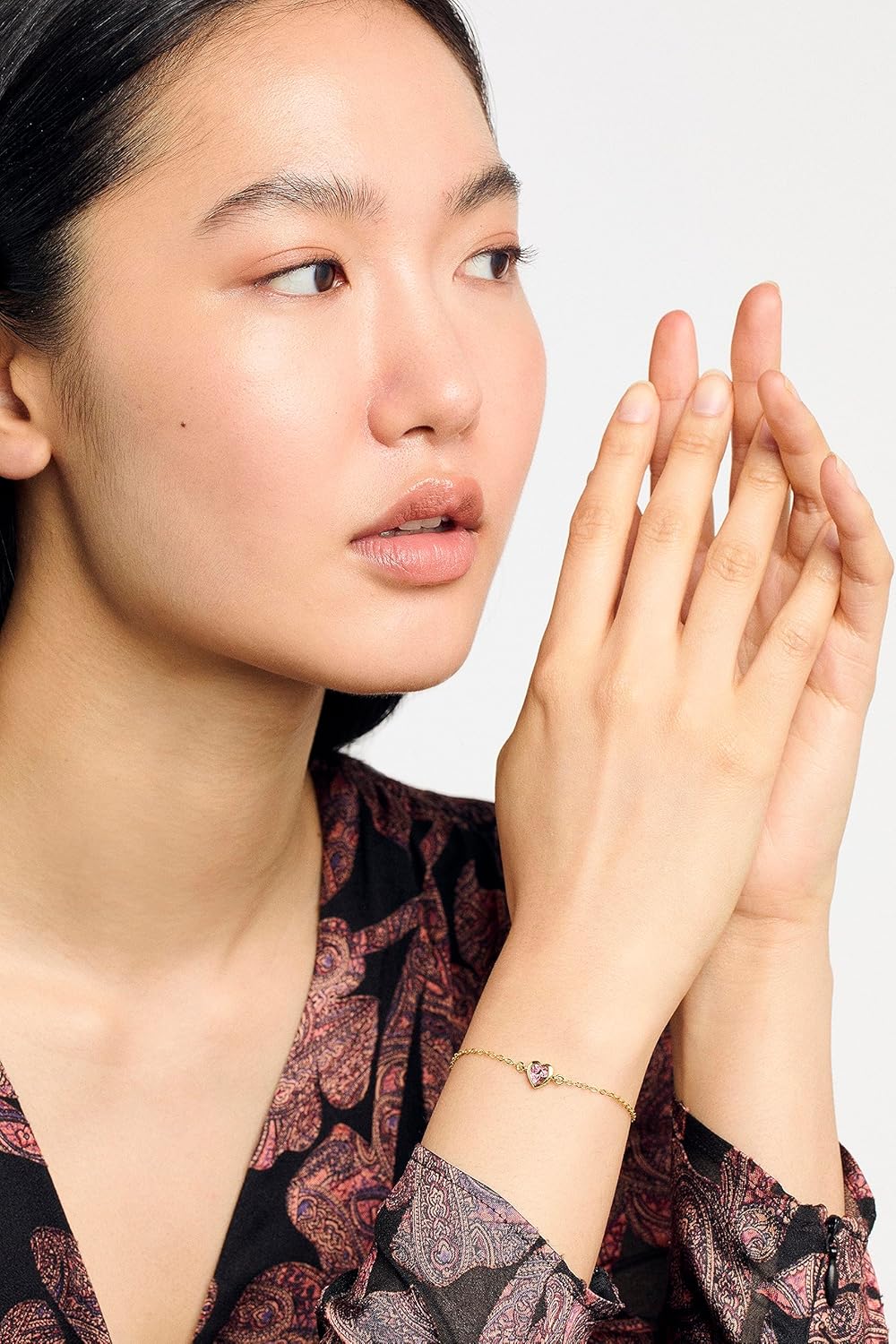 Hansa Crystal Heart Bracelet for Women